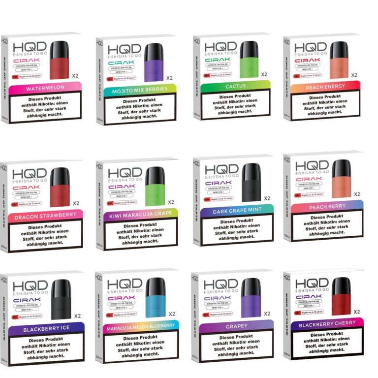 HQD Pod Geschmacksvielfalt: Entdecken Sie die besten Aromen